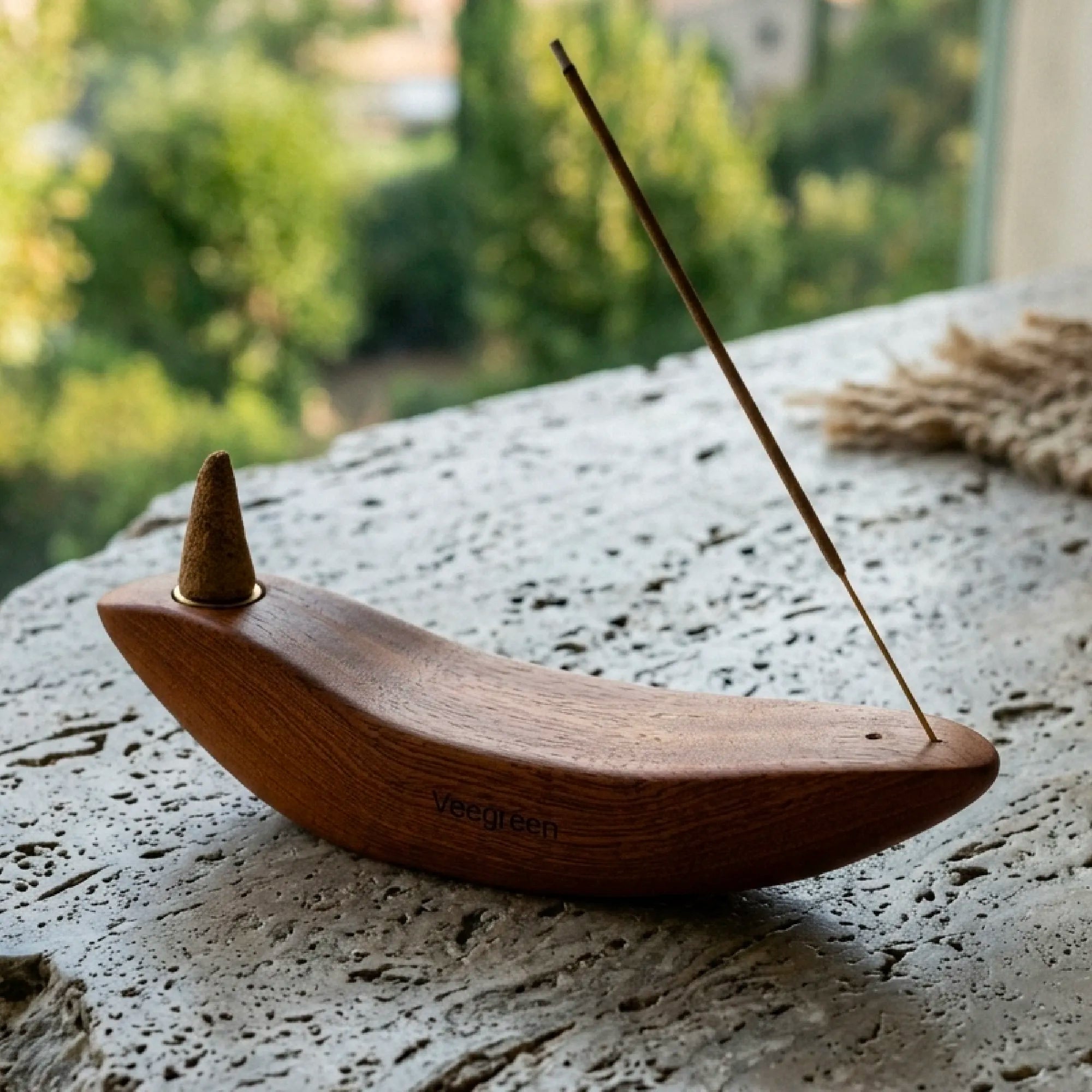 Porte Encens signature en bois massif