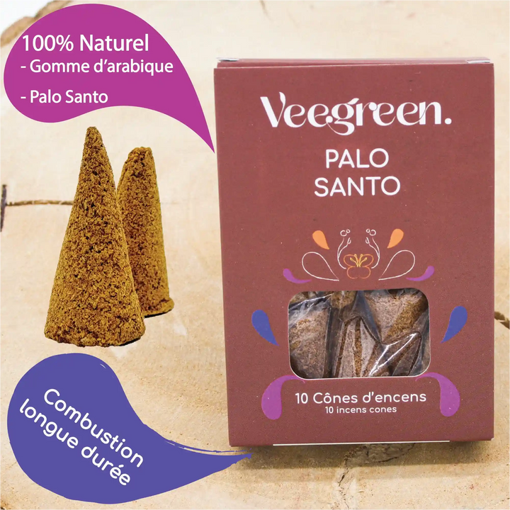 Encens Cône Palo Santo Boîte de 10